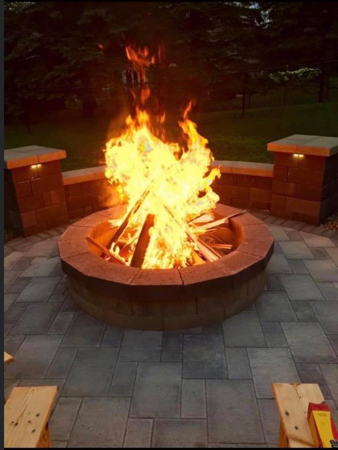 Custom fire pit by Nelligan's